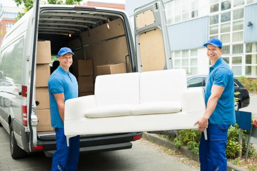 Professional packing materials and organised moving boxes for a West Hampstead home move