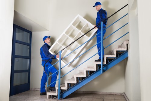 Westhampstead movers carrying out careful lifting and handling