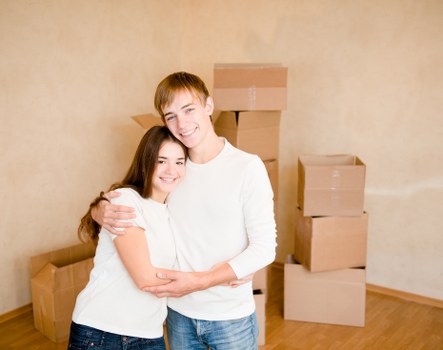Office movers transporting furniture in West Hampstead