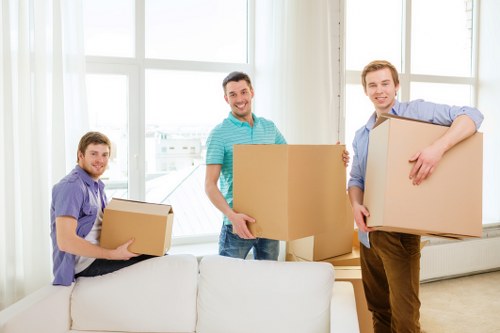 Sorting recyclable and non-hazardous waste after a house move