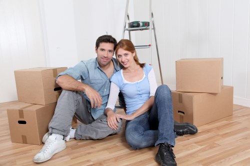 Safe handling of large furniture during a Westhampstead move