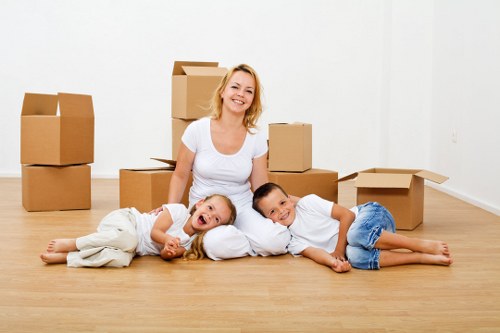 Careful packing supplies for a flat removal in Westhampstead