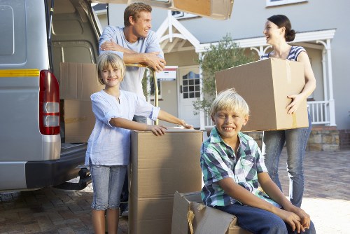 Large moving truck handling a Westhampstead apartment relocation