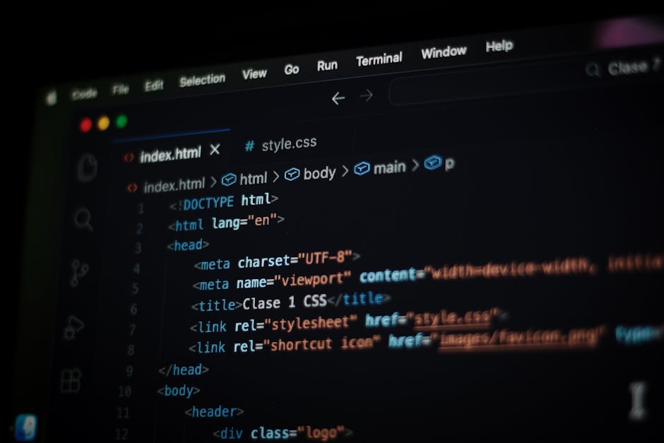 A detailed view of a computer screen displaying a dense block of computer code with multicolored syntax highlighting, including lines in red, yellow, pink, green, and blue. The code appears to be Java